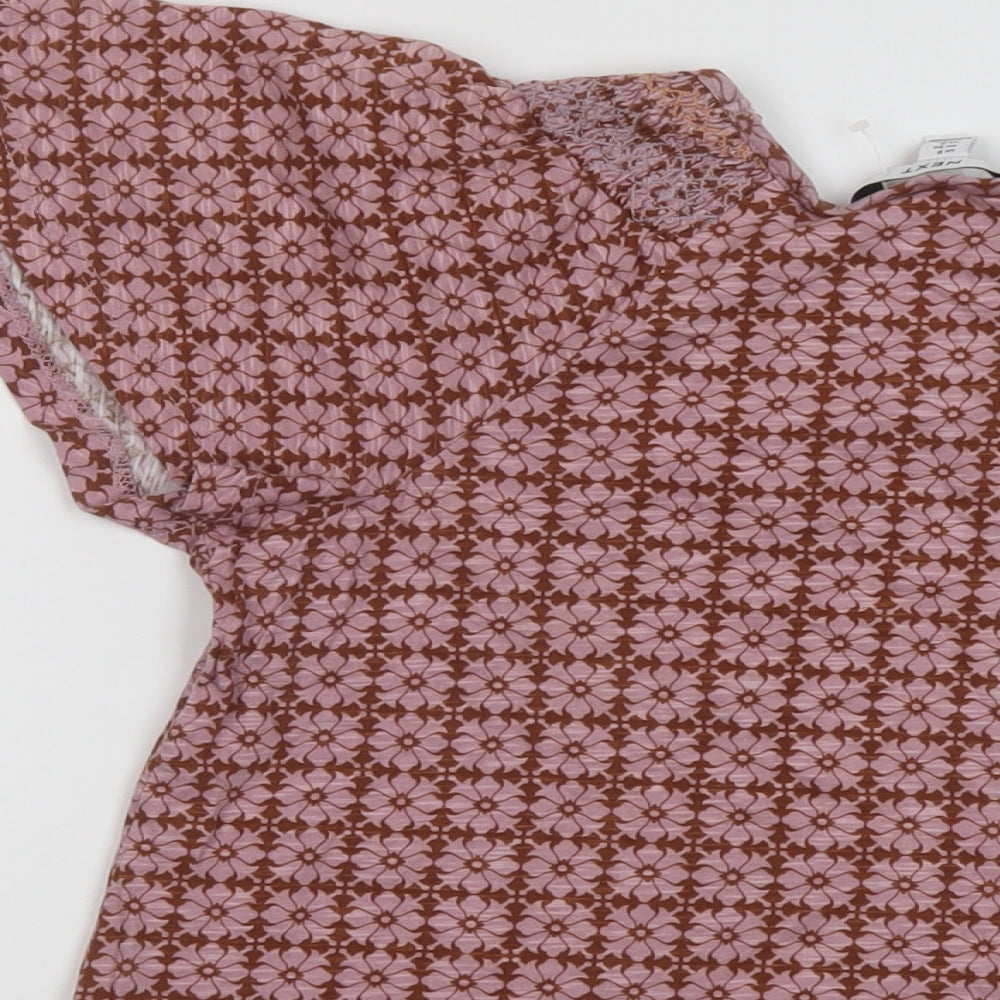 Womens UK Size 8 NEXT Pink Basic T-Shirt
