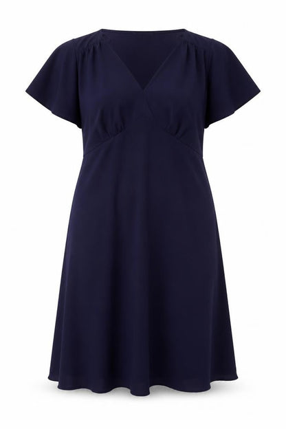 Marks and Spencer Womens Blue Polyester A-Line Size 18 Round Neck Pullover