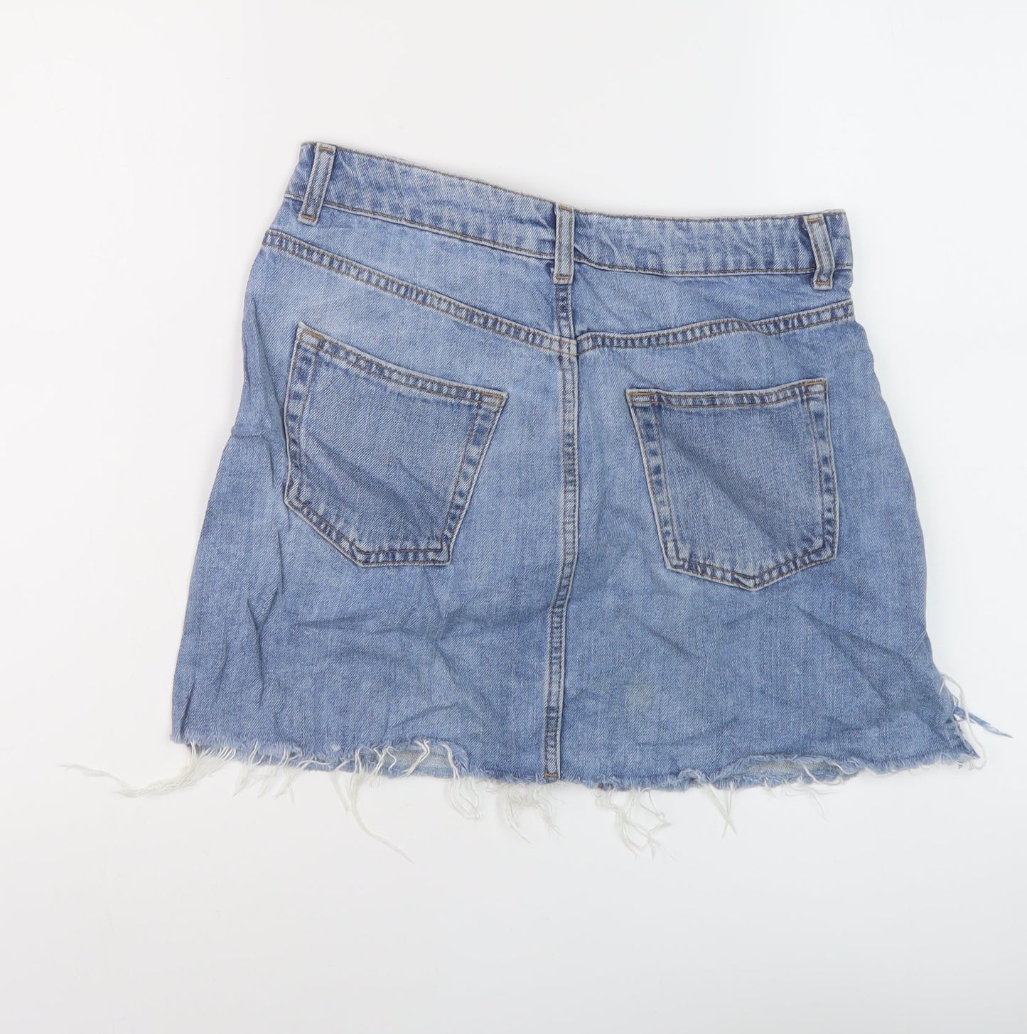 Womens UK Size 10 Topshop Mini Denim Skirt