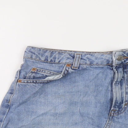 Womens UK Size 10 Topshop Mini Denim Skirt