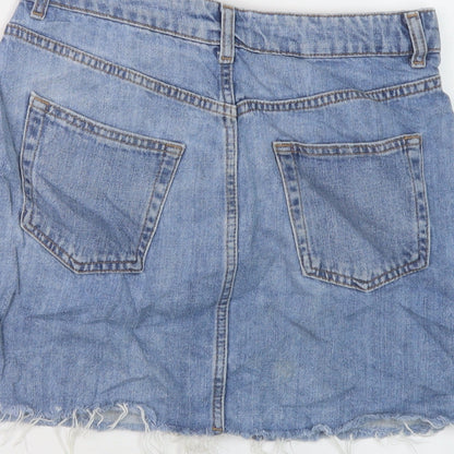 Womens UK Size 10 Topshop Mini Denim Skirt