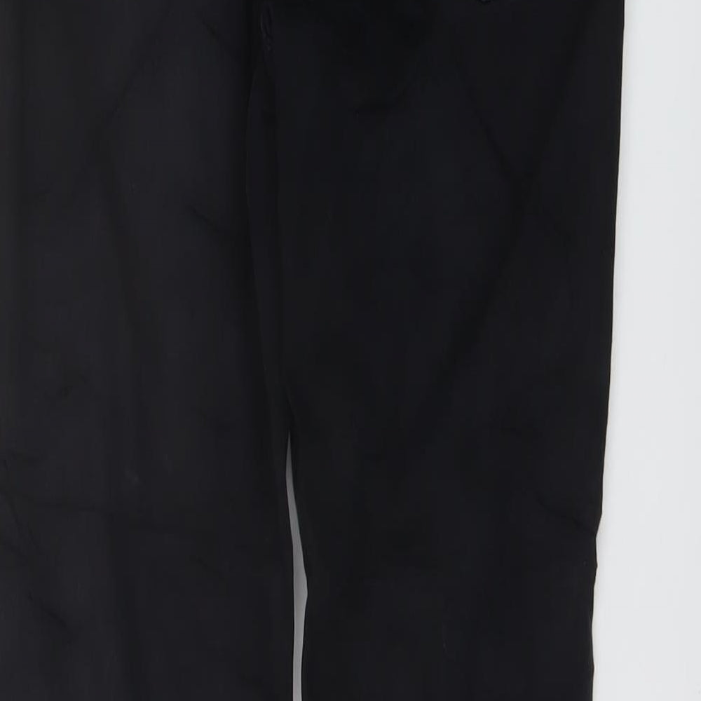Topshop Womens Black Cotton Skinny Jeans Size 28 in L25 in Regular Button