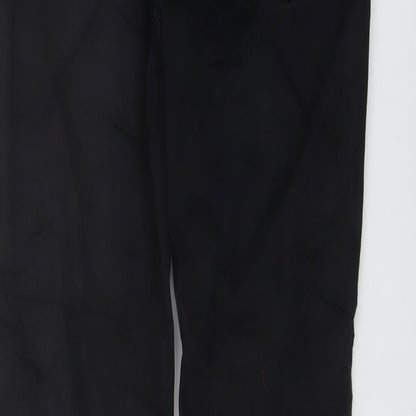 Topshop Womens Black Cotton Skinny Jeans Size 28 in L25 in Regular Button