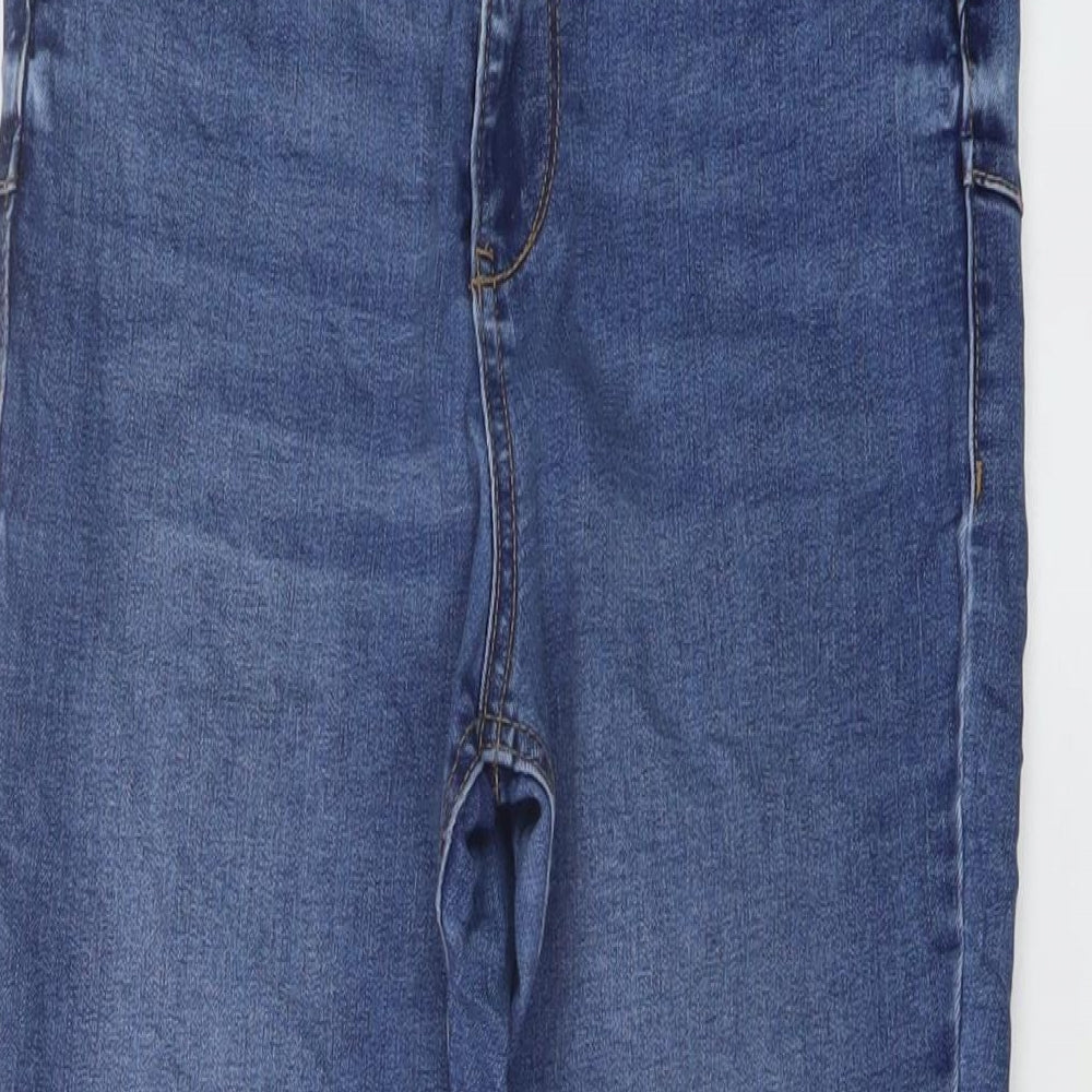 New Look Womens Black Cotton Skinny Jeans Size 12 L25 in Regular Button