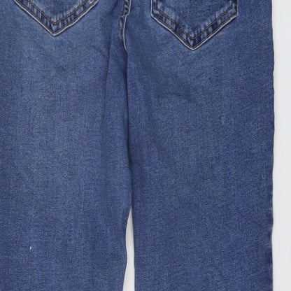 New Look Womens Black Cotton Skinny Jeans Size 12 L25 in Regular Button