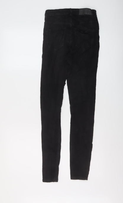 Noisy may Womens Black Cotton Skinny Jeans Size 26 in L30 in Regular Button