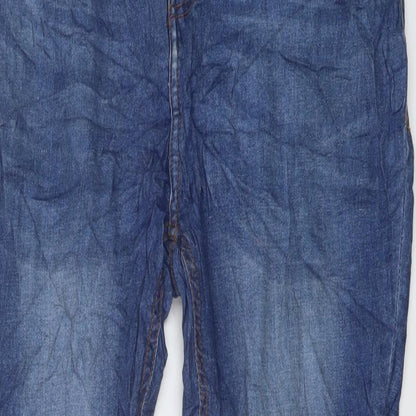 Closure Mens Blue Cotton Skinny Jeans Size 34 in L30 in Regular Button