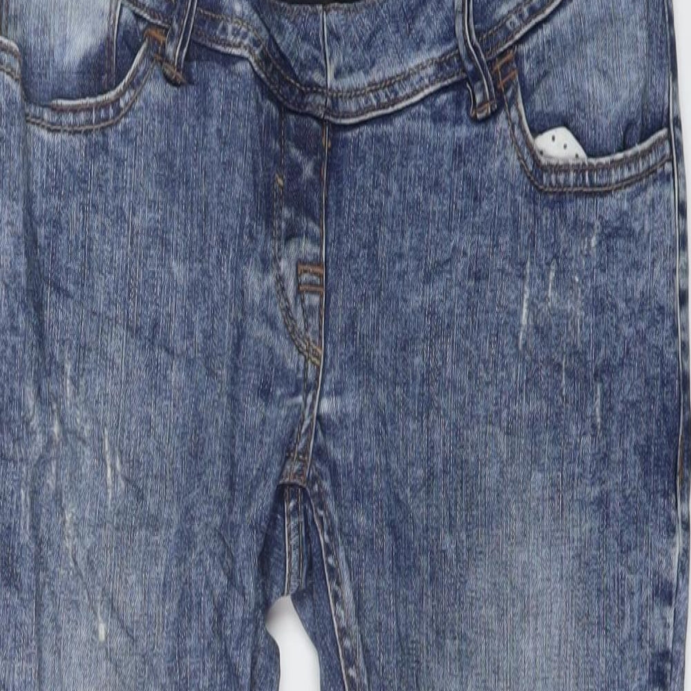 NEXT Womens Blue Cotton Skinny Jeans Size 8 L24 in Regular