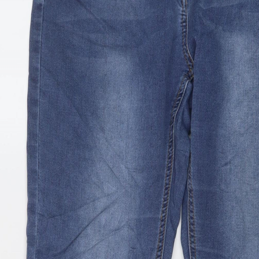 Premium Collection Womens Blue Cotton Straight Jeans Size 12 L30 in Regular Button