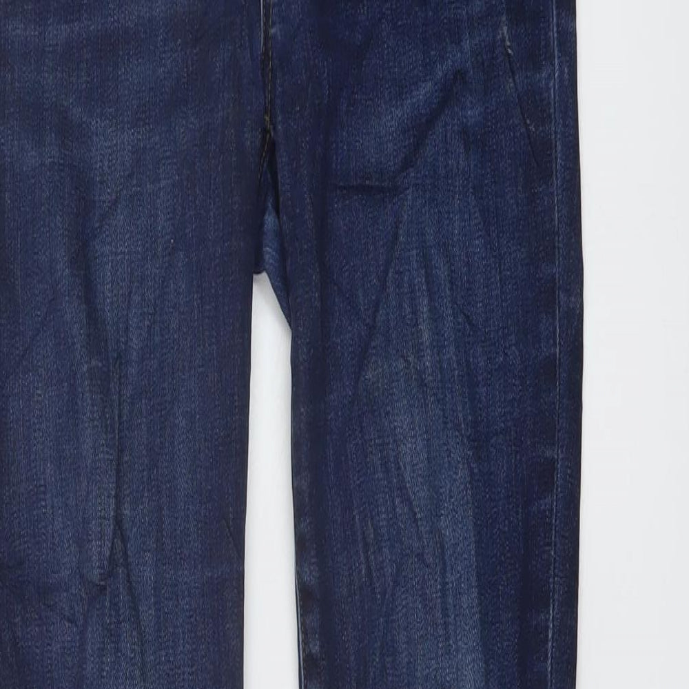 Madewell Womens Blue Cotton Skinny Jeans Size 25 in L28 in Regular Button