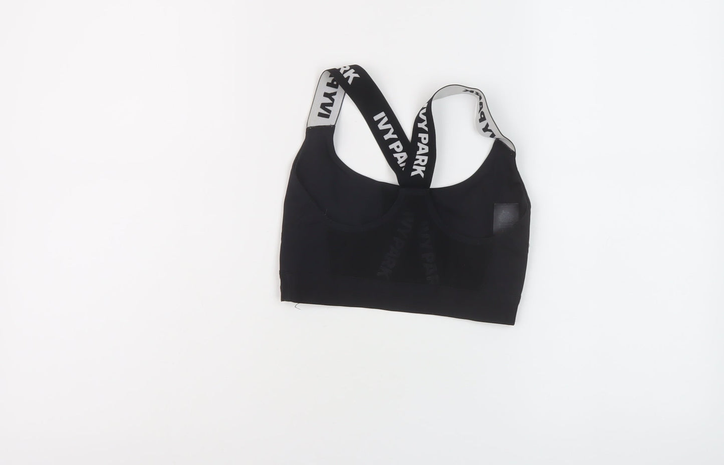 IVY PARK Womens Black Polyester Cropped Tank Size XS Round Neck Pullover