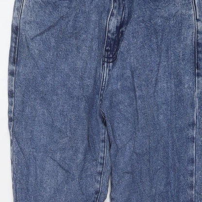 New Look Womens Blue Cotton Skinny Jeans Size 10 L24 in Regular Button