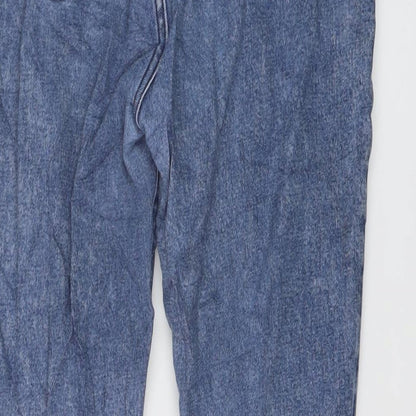 New Look Womens Blue Cotton Skinny Jeans Size 10 L24 in Regular Button