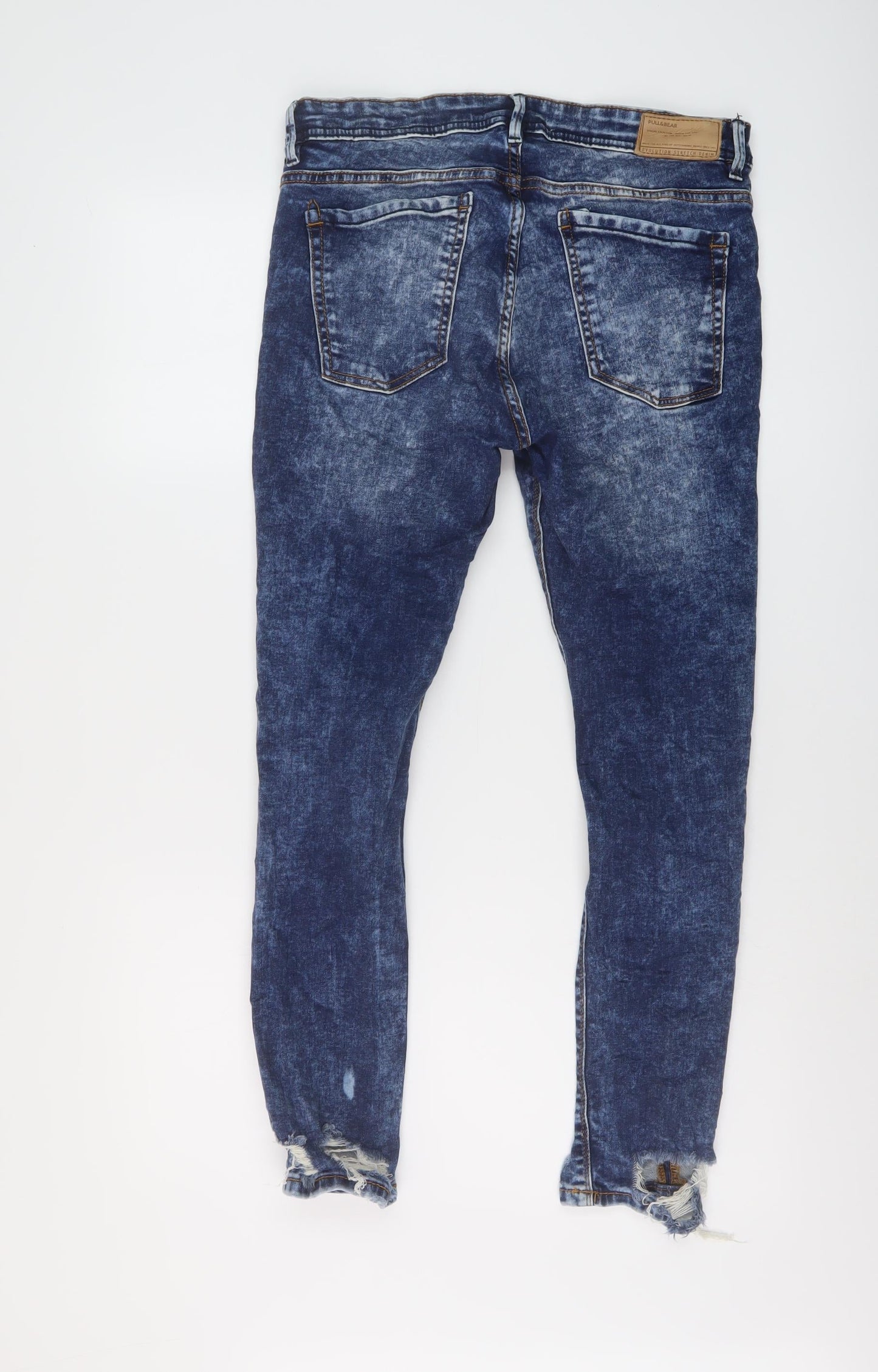 Mens UK Size 30 in Pull&Bear Regular Fit Skinny Blue Jeans