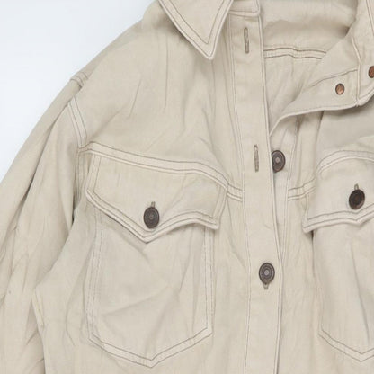 Womens UK Size 14 Topshop Beige Jacket