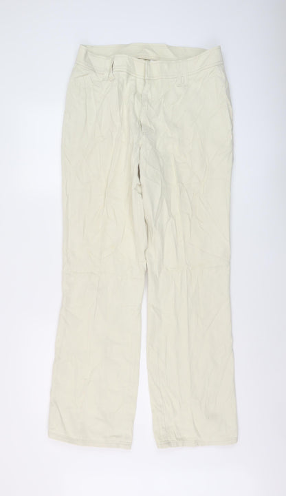Womens UK Size 16 Marks and Spencer Regular Fit Straight Beige Jeans