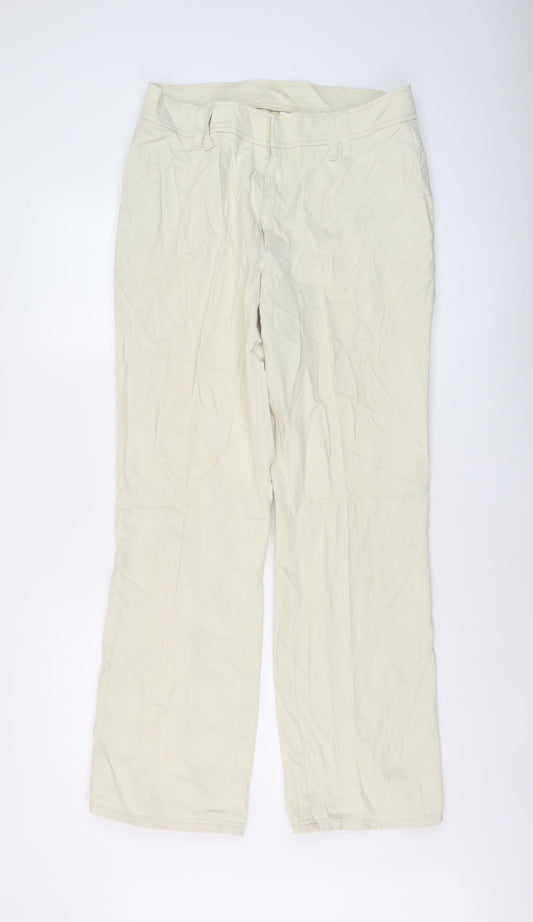 Womens UK Size 16 Marks and Spencer Regular Fit Straight Beige Jeans