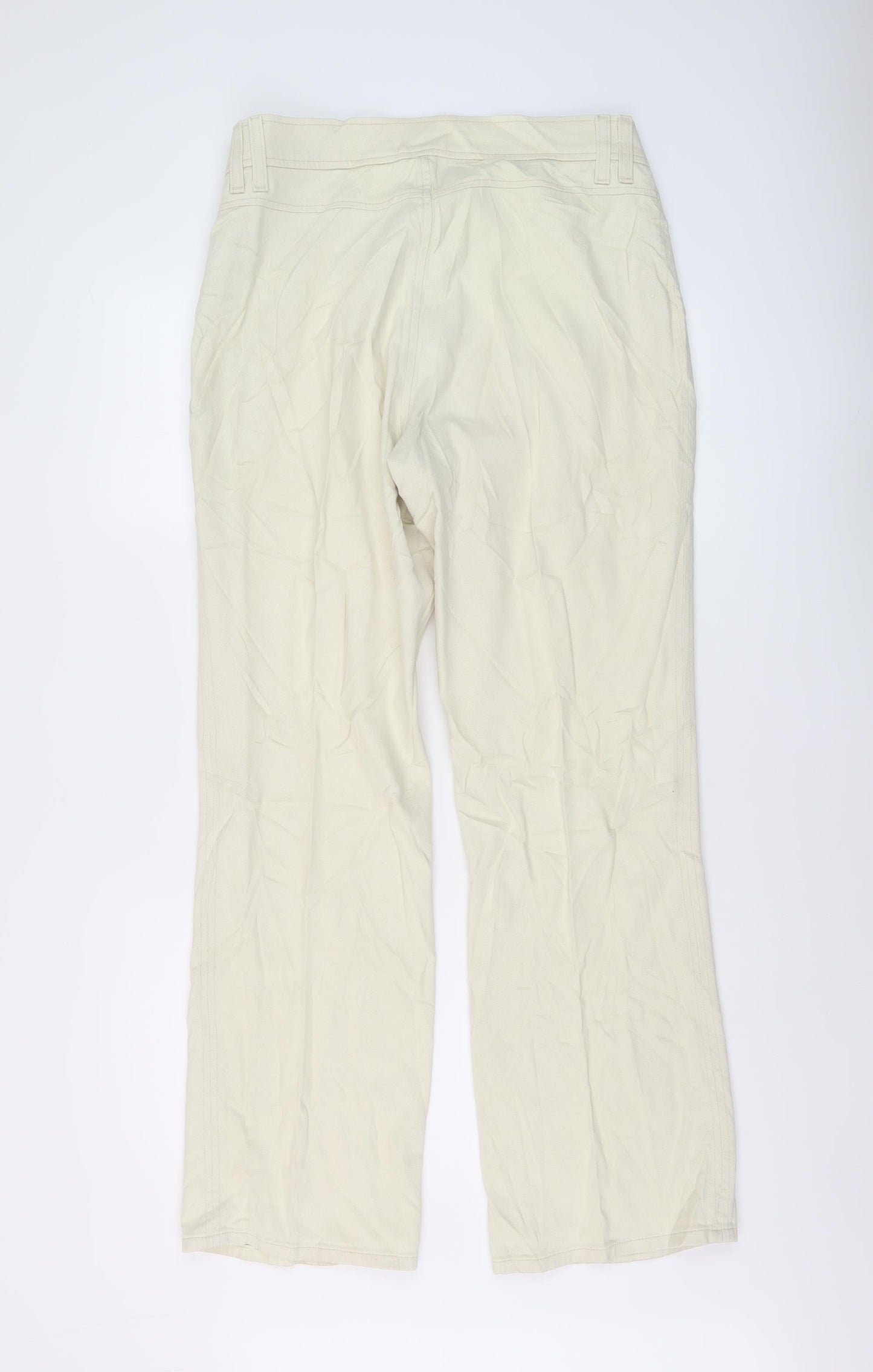 Womens UK Size 16 Marks and Spencer Regular Fit Straight Beige Jeans