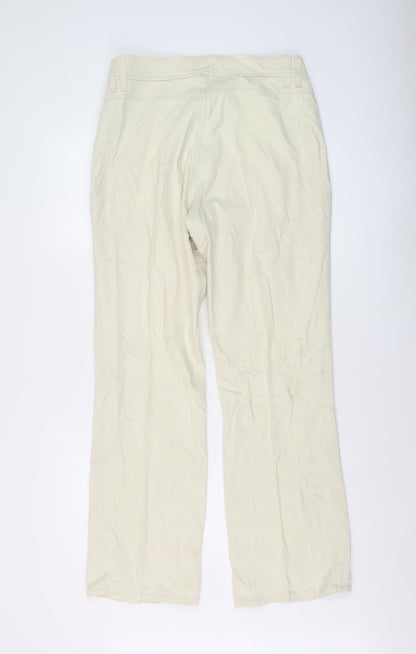 Womens UK Size 16 Marks and Spencer Regular Fit Straight Beige Jeans