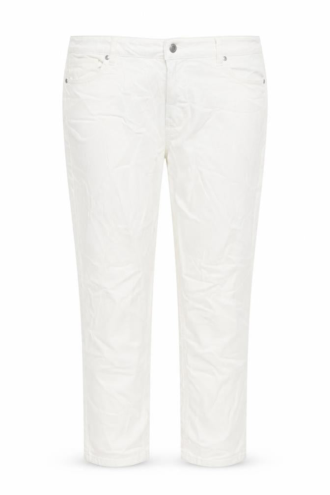 Womens UK Size 18 F&F Regular Fit Straight Ivory Jeans
