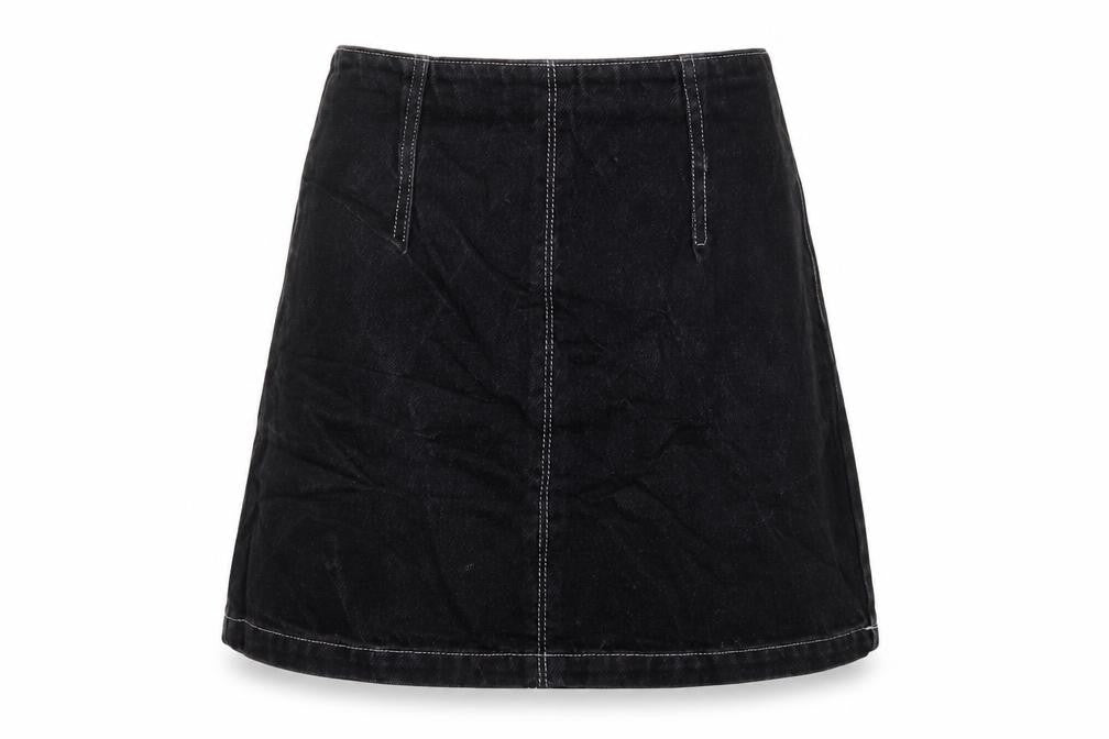 Womens UK Size 8 Topshop Mini Denim Skirt