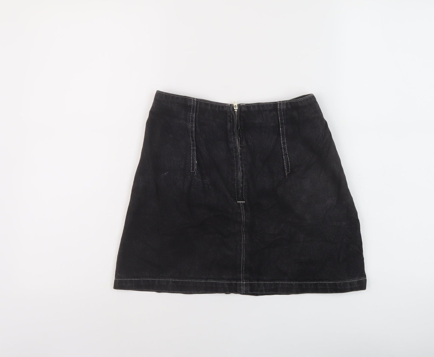 Womens UK Size 8 Topshop Mini Denim Skirt
