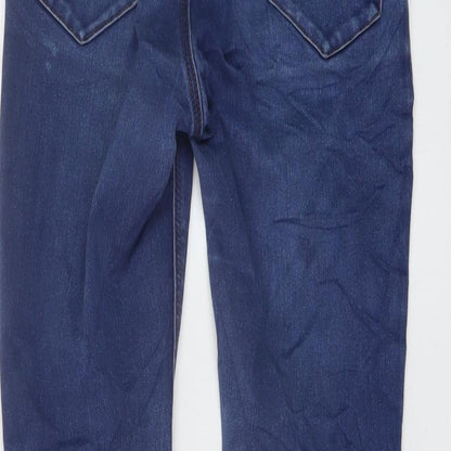 New Look Womens Blue Cotton Skinny Jeans Size 10 L29 in Regular Button