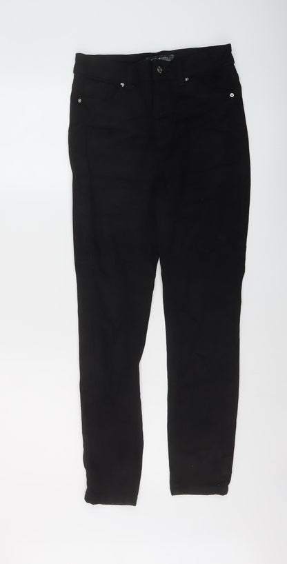 Denim & Co. Womens Black Cotton Skinny Jeans Size 12 L27 in Regular Button