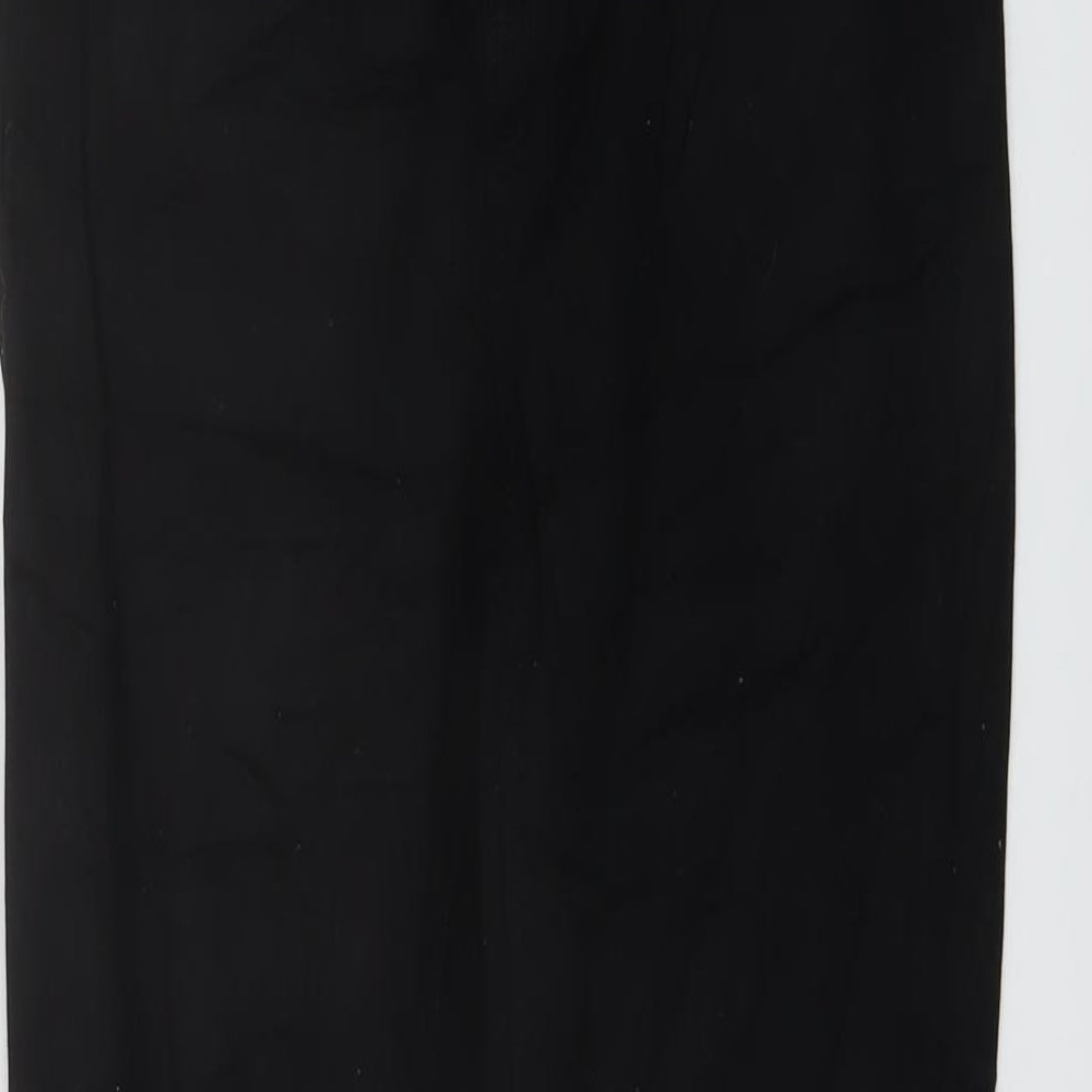 Denim & Co. Womens Black Cotton Skinny Jeans Size 12 L27 in Regular Button