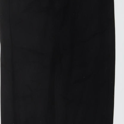 Denim & Co. Womens Black Cotton Skinny Jeans Size 12 L27 in Regular Button