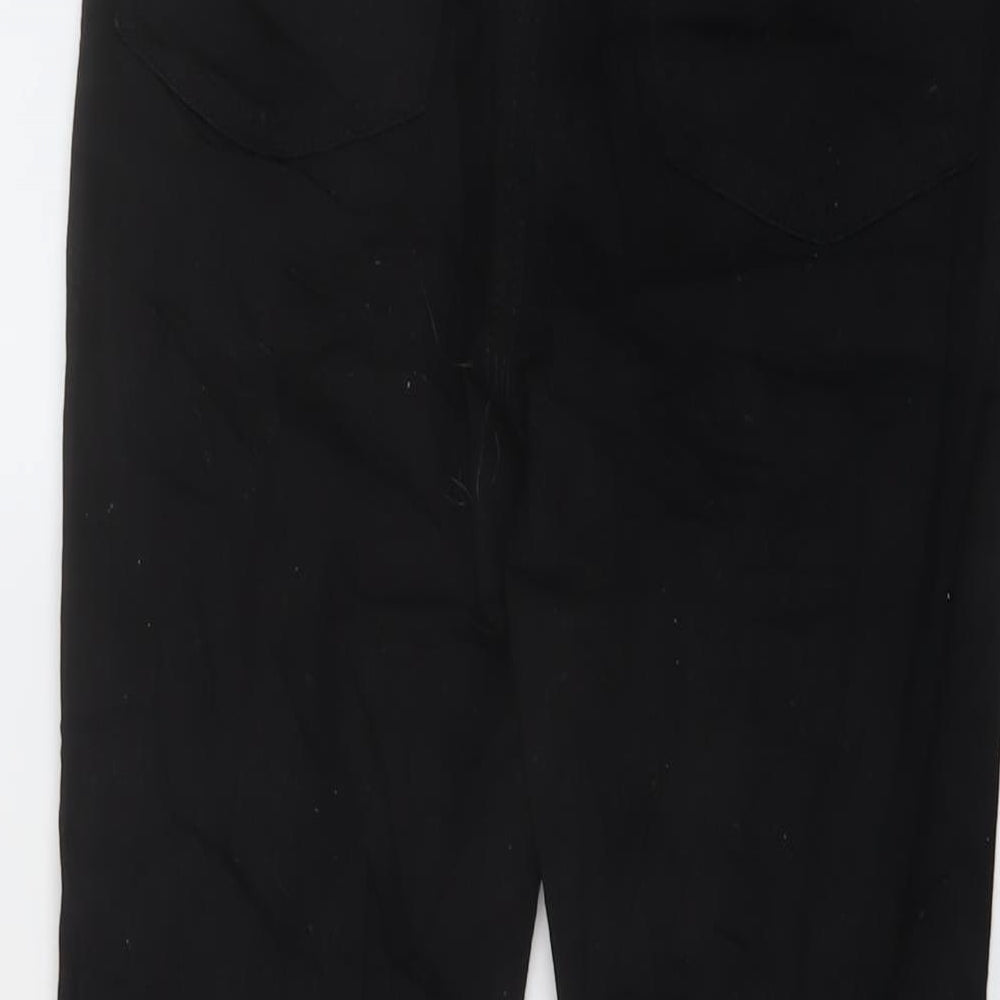 Denim & Co. Womens Black Cotton Skinny Jeans Size 12 L27 in Regular Button