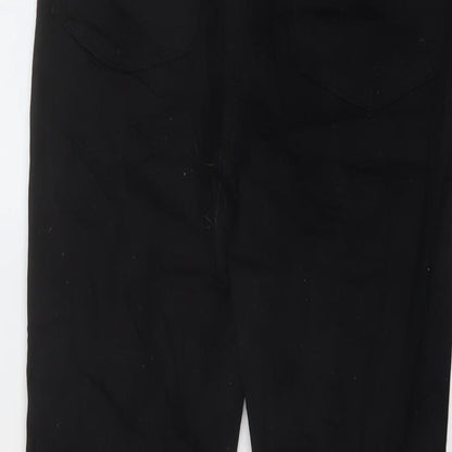 Denim & Co. Womens Black Cotton Skinny Jeans Size 12 L27 in Regular Button