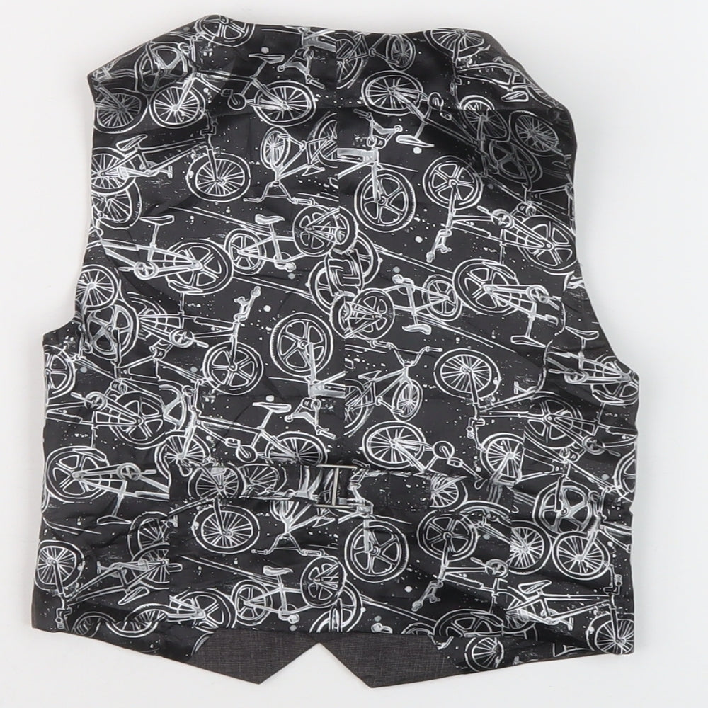 RJR.John Rocha Boys Grey Jacket Waistcoat Size 6 Years Button