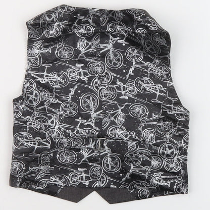 RJR.John Rocha Boys Grey Jacket Waistcoat Size 6 Years Button