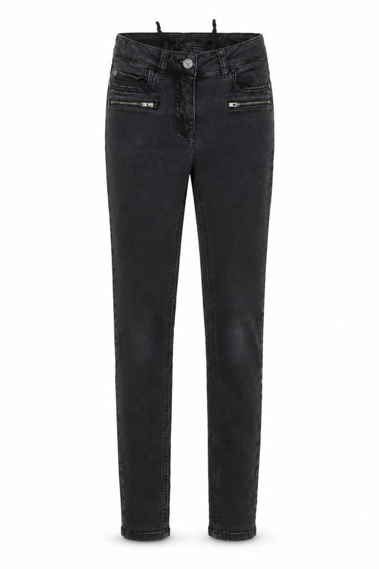 Madeline Womens Grey Cotton Skinny Jeans Size 24 in L30 in Regular Button