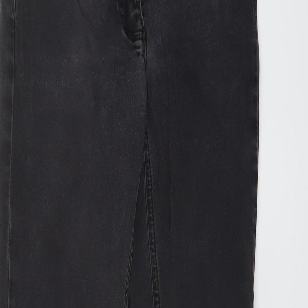 Madeline Womens Grey Cotton Skinny Jeans Size 24 in L30 in Regular Button