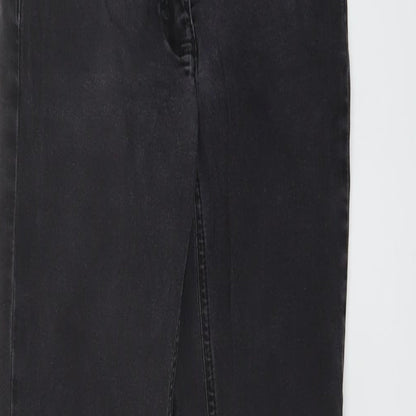 Madeline Womens Grey Cotton Skinny Jeans Size 24 in L30 in Regular Button
