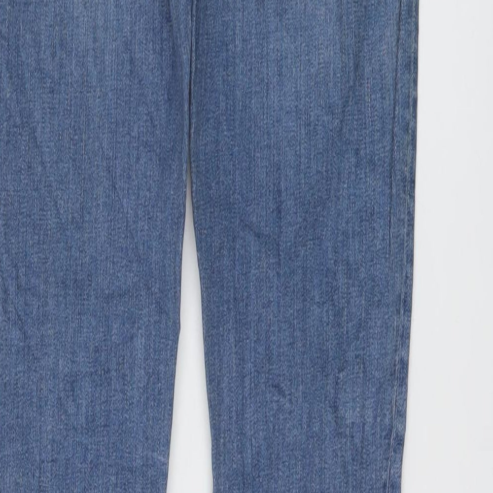 AUBIN & WILLS Mens Blue Cotton Skinny Jeans Size 30 in L32 in Slim Button