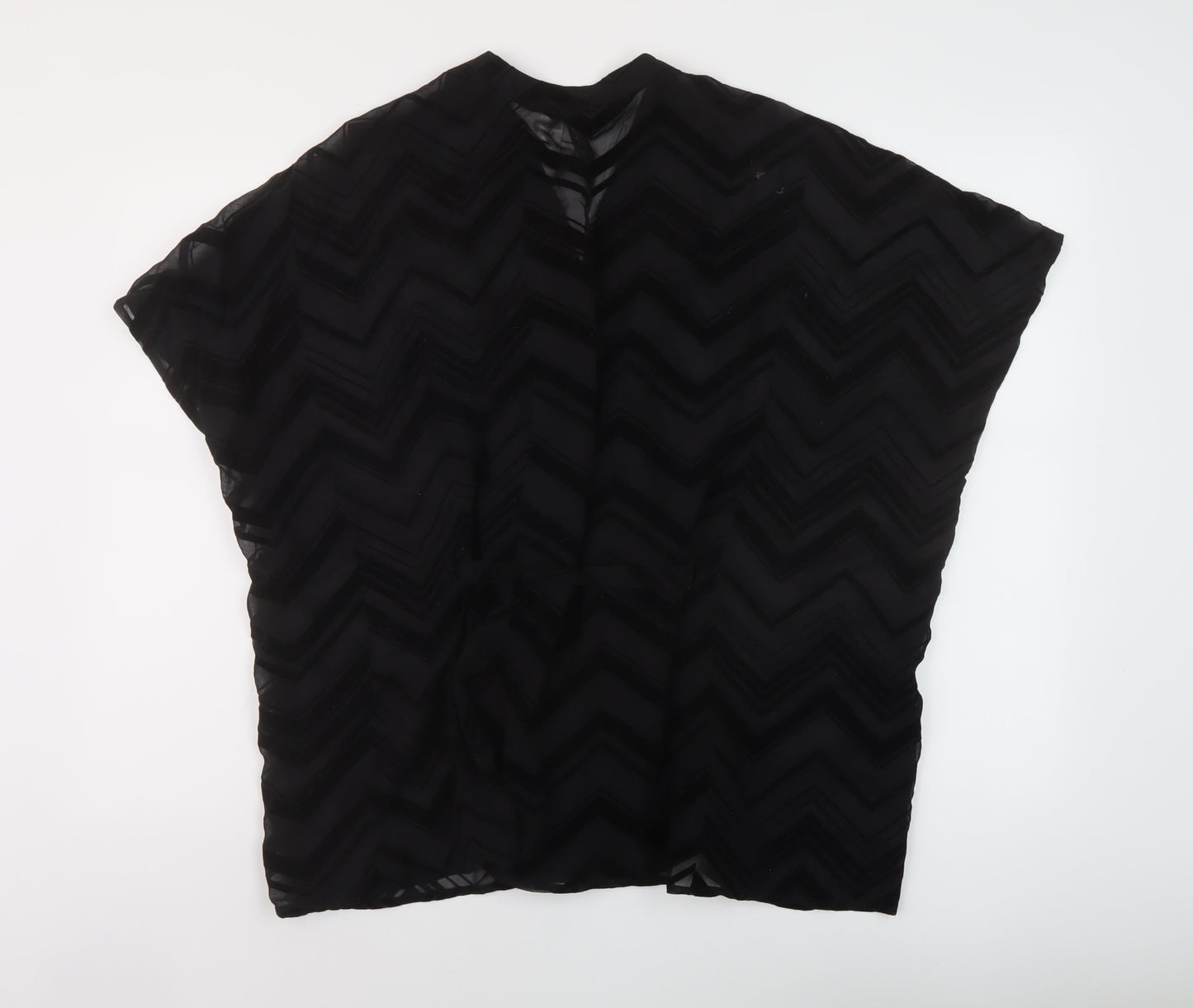 Womens UK Size 10 H&M Black Basic Blouse