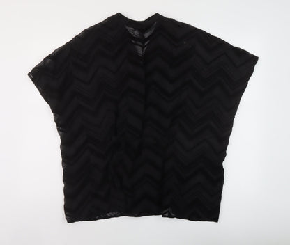 Womens UK Size 10 H&M Black Basic Blouse