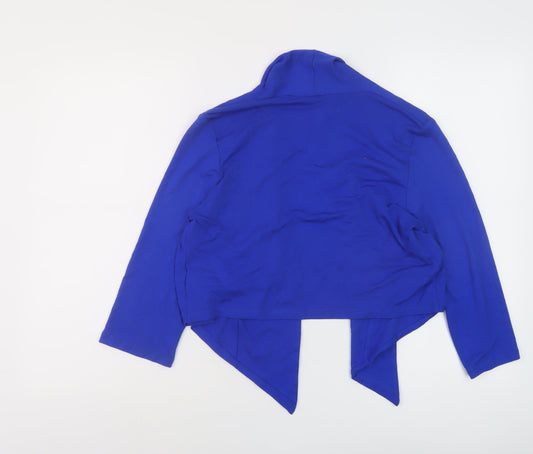 Womens UK Size 12 Debenhams Blue Wrap Blouse