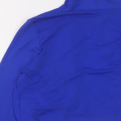 Womens UK Size 12 Debenhams Blue Wrap Blouse