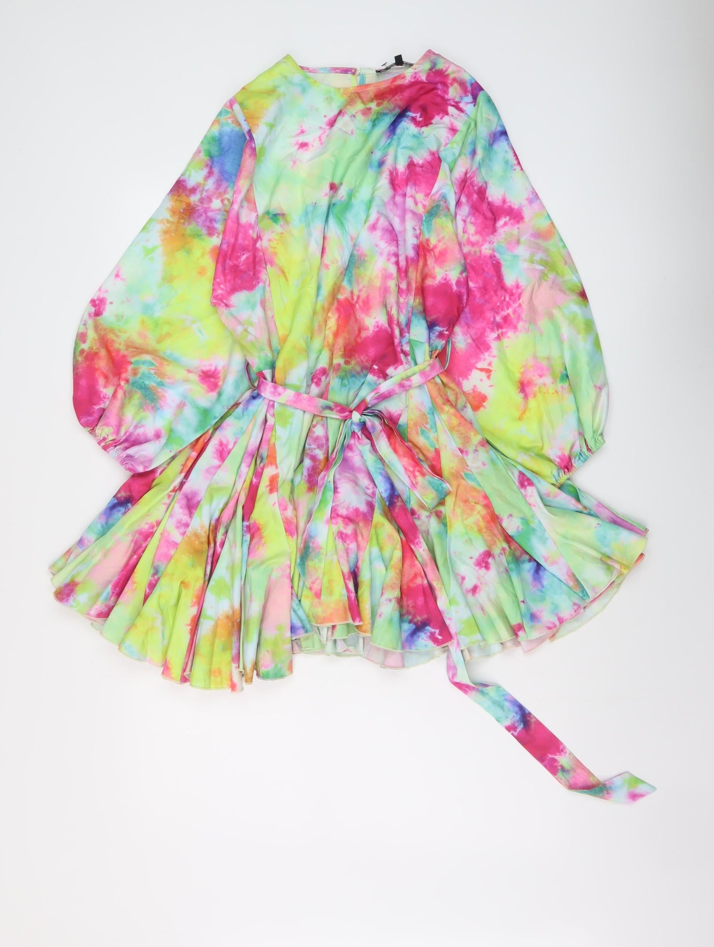 Cameo Rose Womens Multicoloured Polyester Skater Dress Size S Round Neck Button
