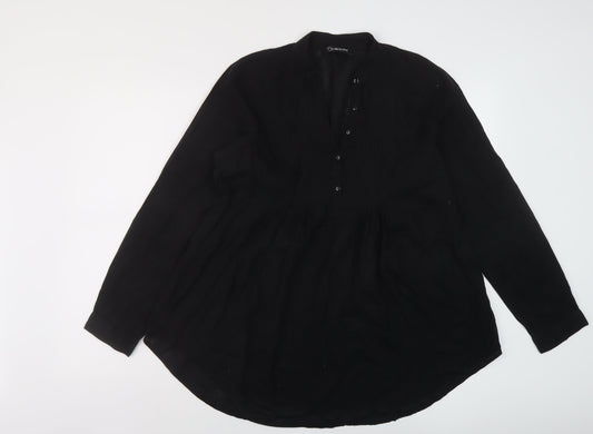 Womens UK Size 12 Ellie Louise Black Basic Blouse