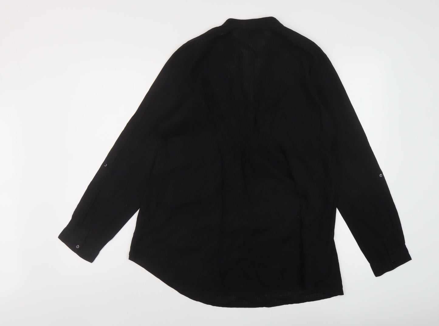 Womens UK Size 12 Ellie Louise Black Basic Blouse