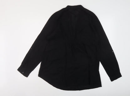 Womens UK Size 12 Ellie Louise Black Basic Blouse