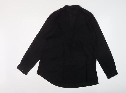 Womens UK Size 12 Ellie Louise Black Basic Blouse