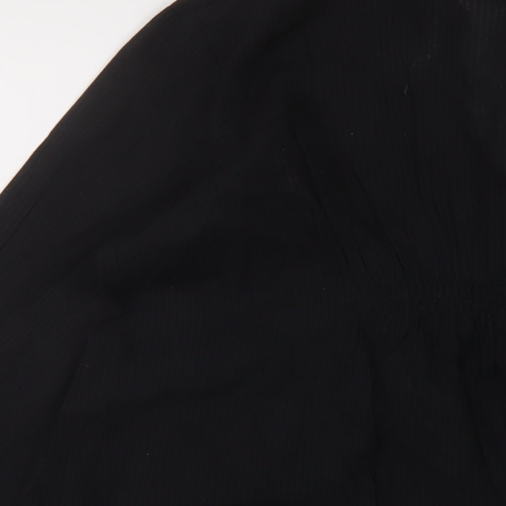 Womens UK Size 12 Ellie Louise Black Basic Blouse
