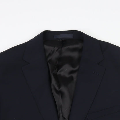Autograph Mens Blue Wool Jacket Suit Jacket Size 44 Regular
