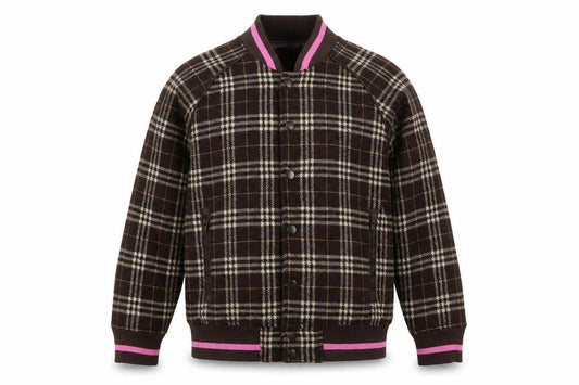 Mens UK Size M Two Percent Homme Brown Bomber Jacket